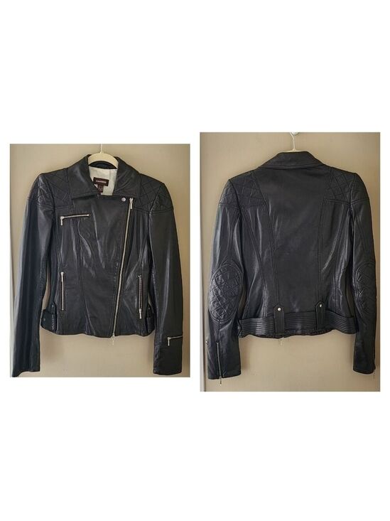 Danier Jackets & Blazers - Danier Black Leather Biker Jacket #1814